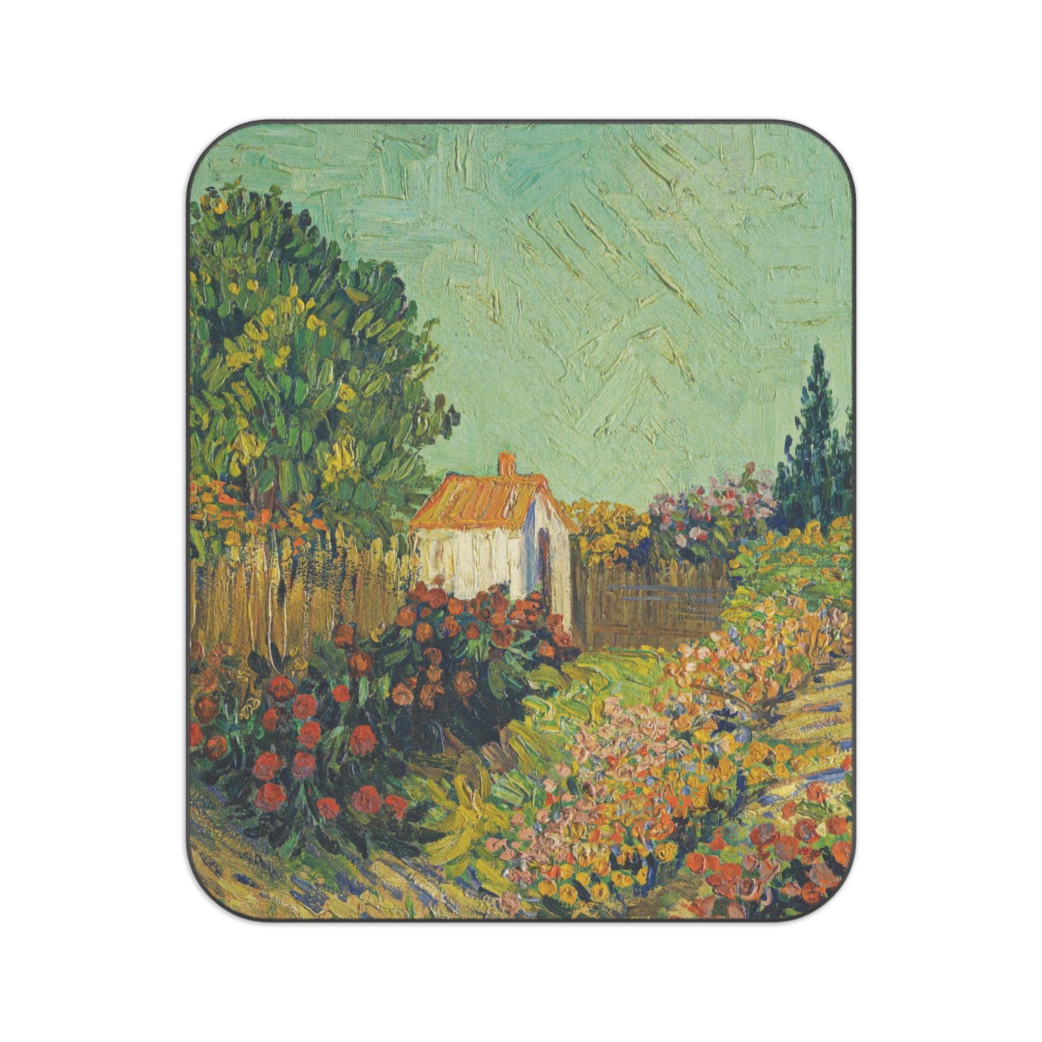 High-quality picnic blanket showcasing van Gogh's 'Almond Blossom' painting