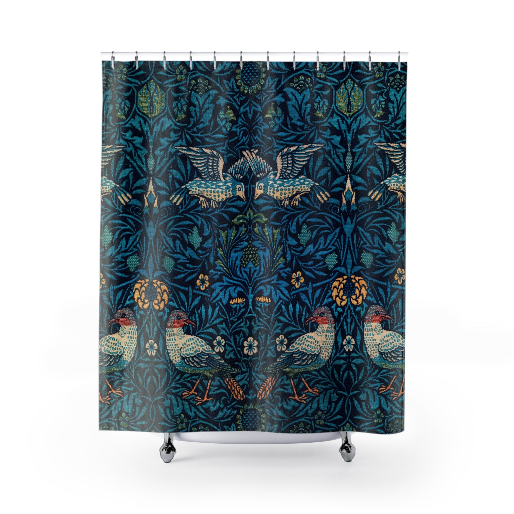 Shower curtain, shower curtains, shower curtain boho, boho shower curtain, floral curtain, cottagecore, floral bath decor, botanical bath decor, cloth shower curtain, long shower curtain, floral curtains, bathroom decor, bathroom curtain