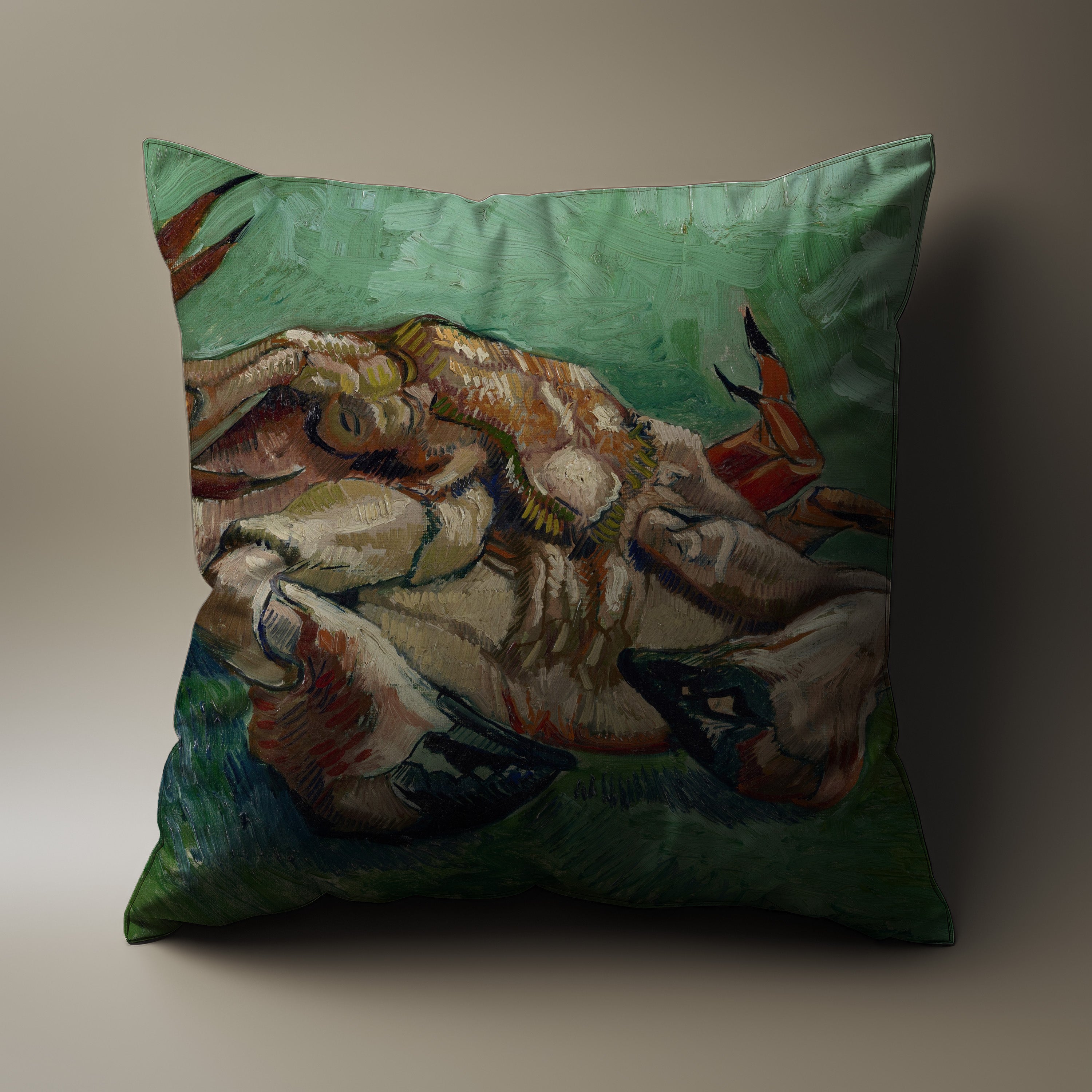 Van Gogh inspired throw pillow that adds artistic flair to any space