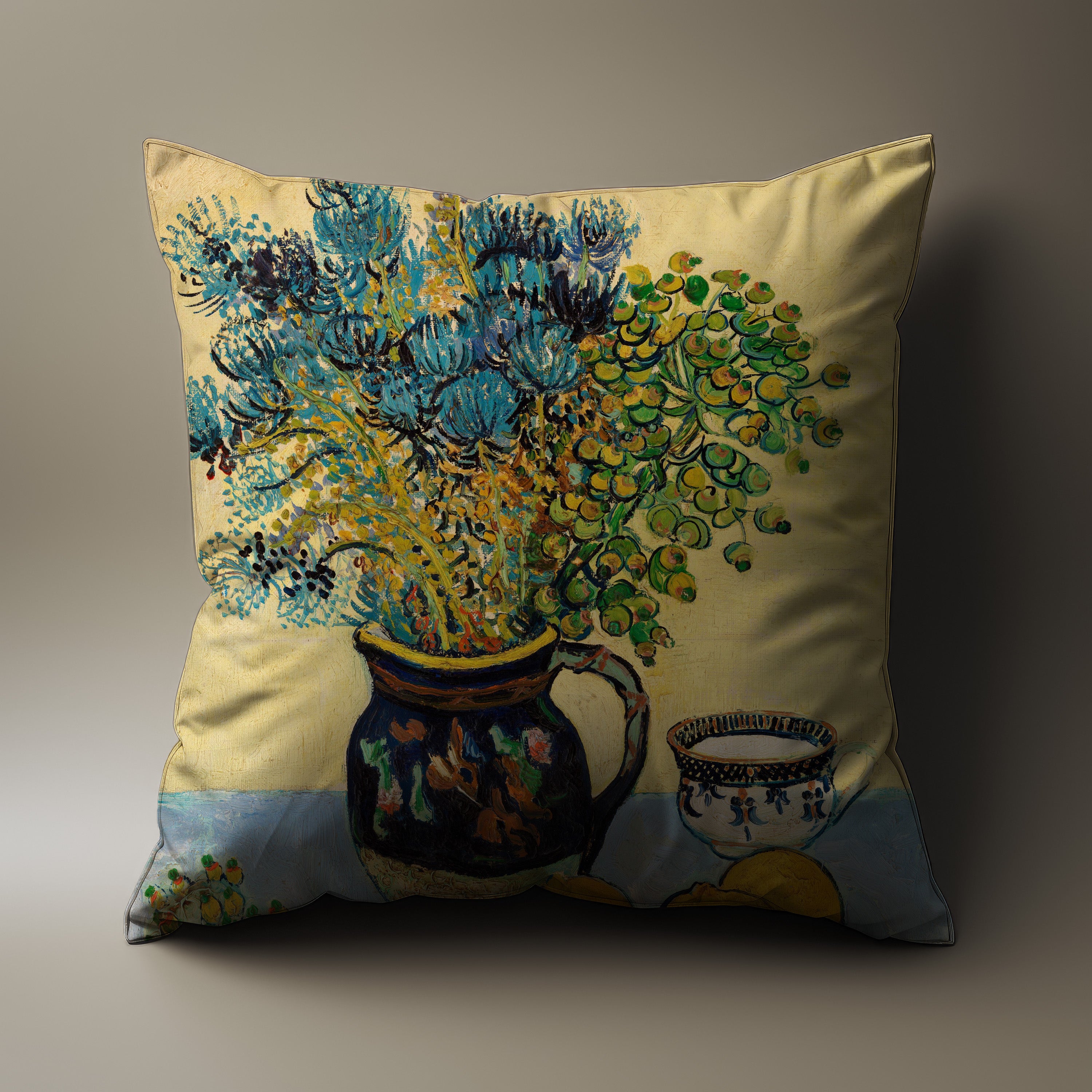  Throw pillow with a stunning Van Gogh inspired still life design 