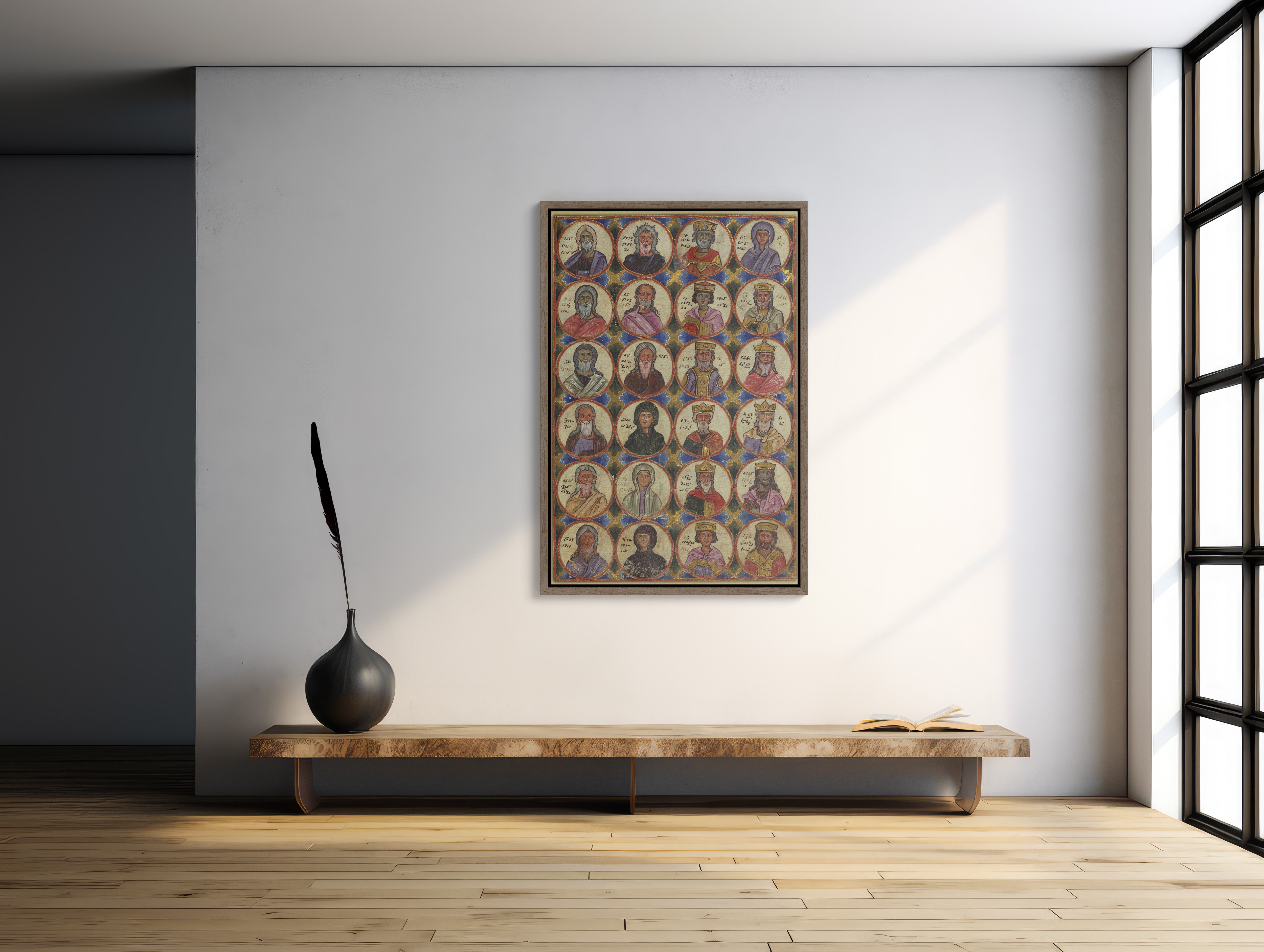 Gorgeous Embrace Heritage Elegantly: 'Ancestors Of Christ' by Toros Roslin large wall art for classic elegance