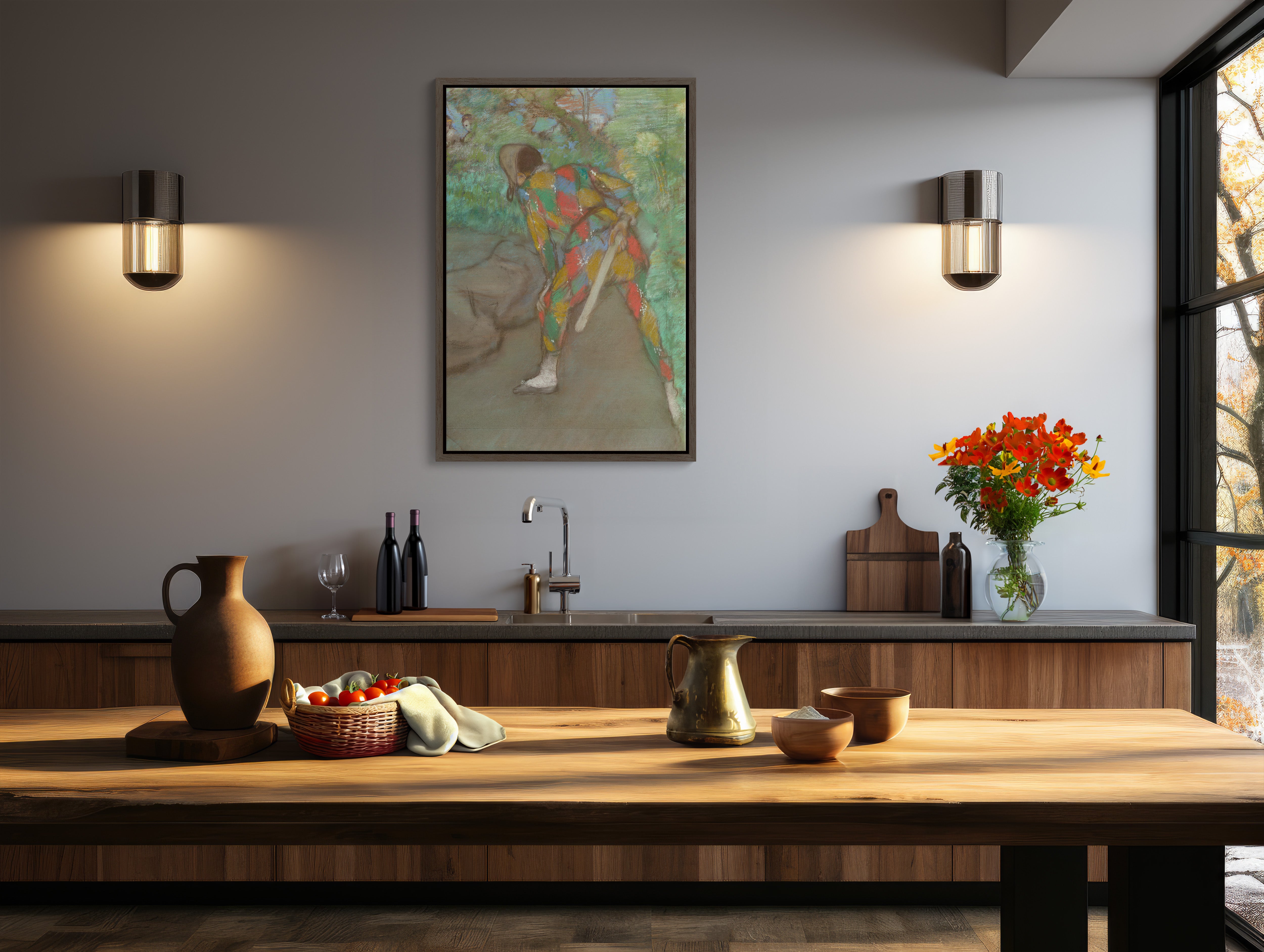 Transform your space with the stunning Degas' Enchanting 'Harlequin' artwork