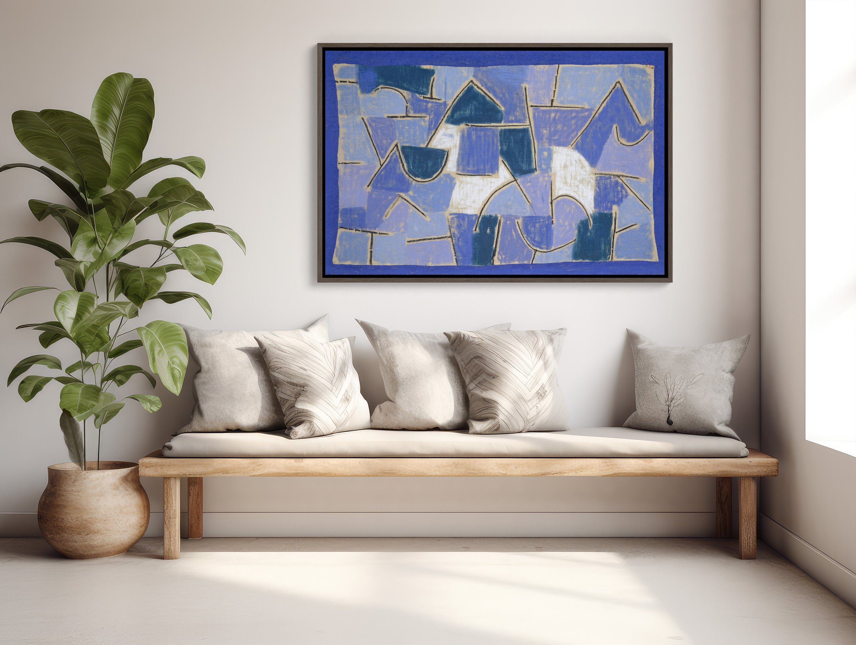 Extra-large canvas print of 'Blue Night' by Paul Klee