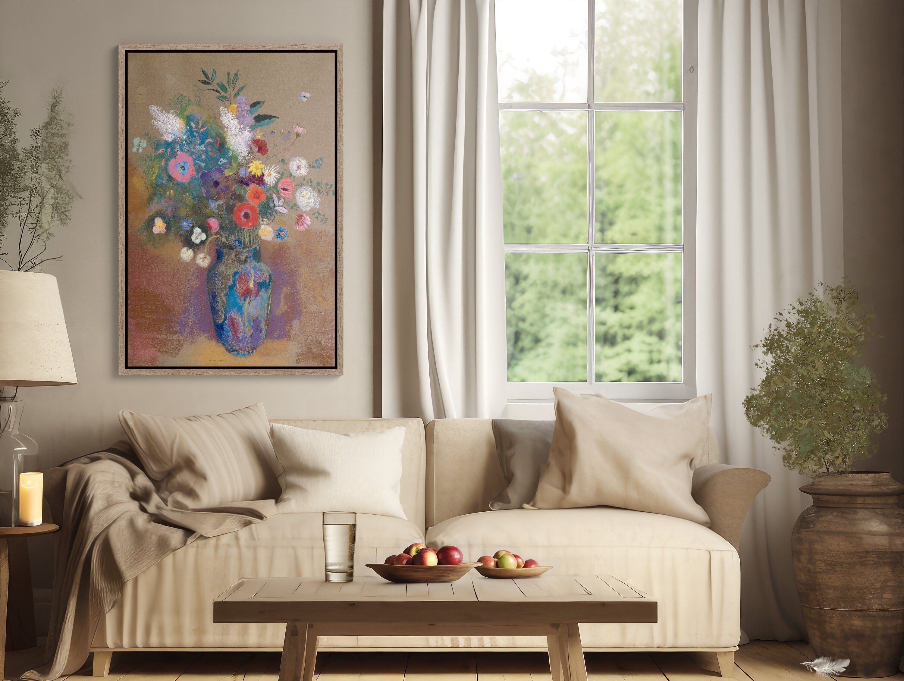  Stunning and vibrant wall art featuring a bouquet of flowers 