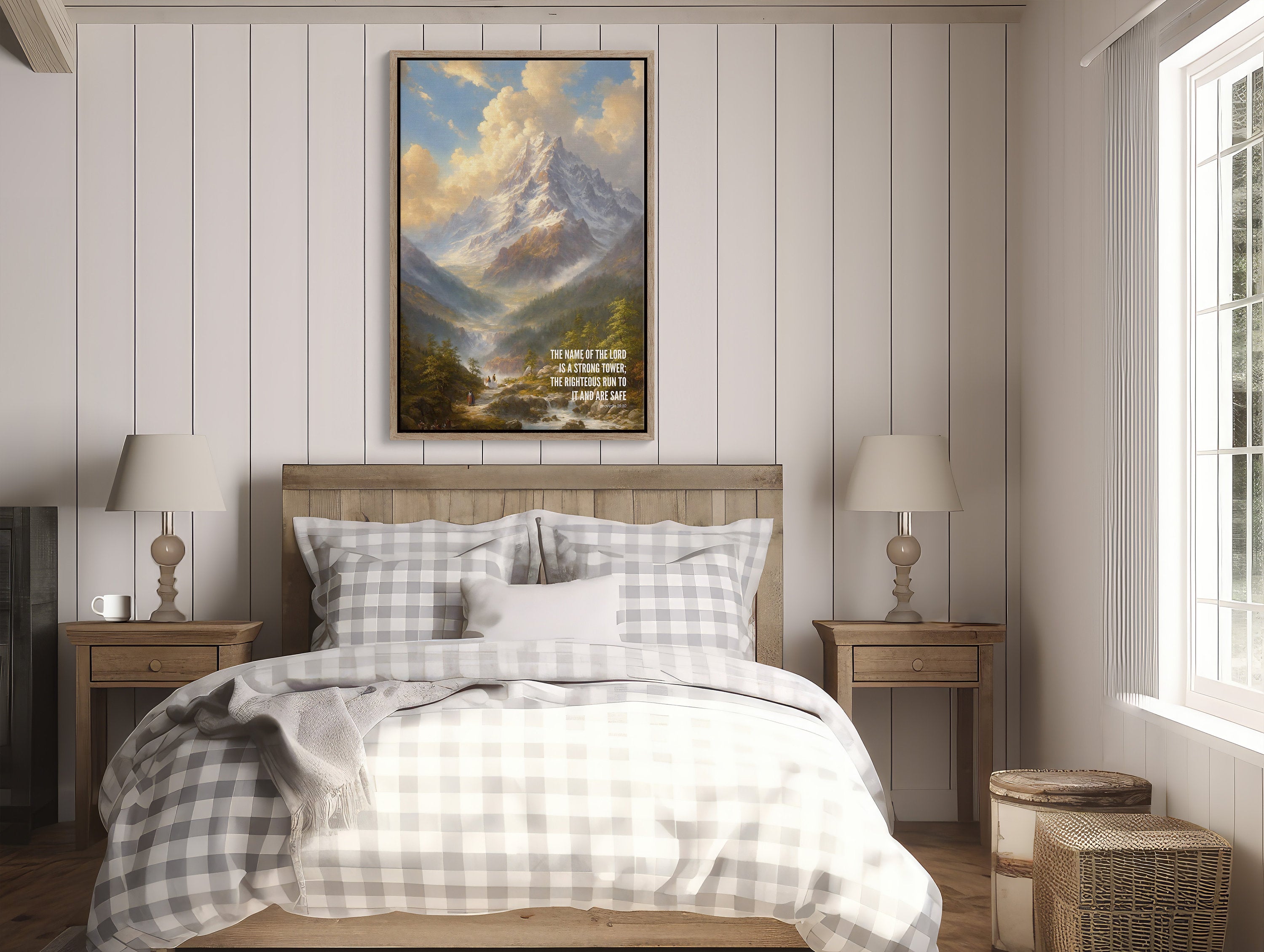 Christian Wall Art Matte Fine Art Poster featuring a Bible verse to inspire faith and hope in every room - a beautiful and meaningful addition to any home decor