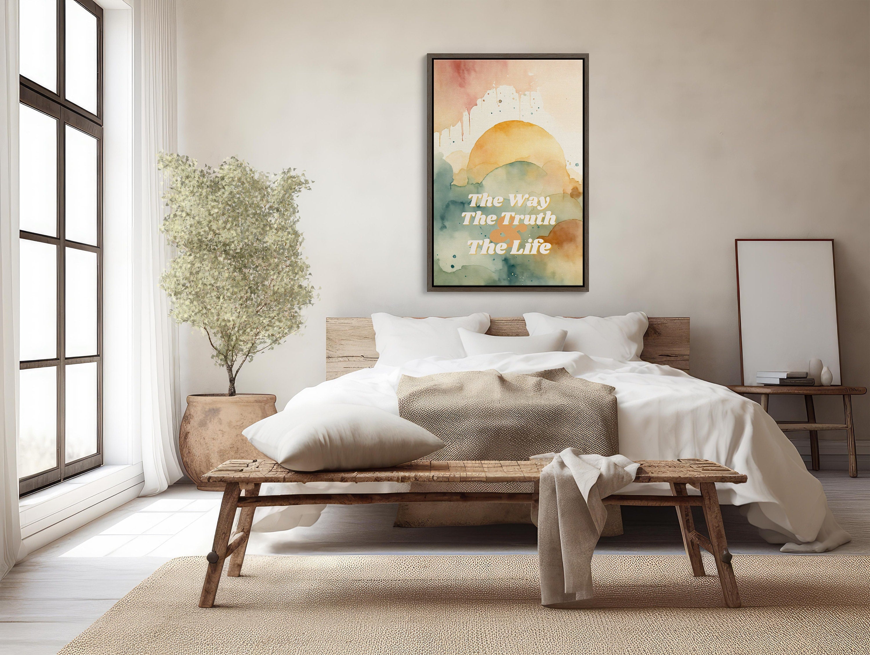 Uplift Your Spirit: Christian Wall Art Matte Fine Art Poster with Inspiring Bible Verse, Perfect Decor for Home or Office