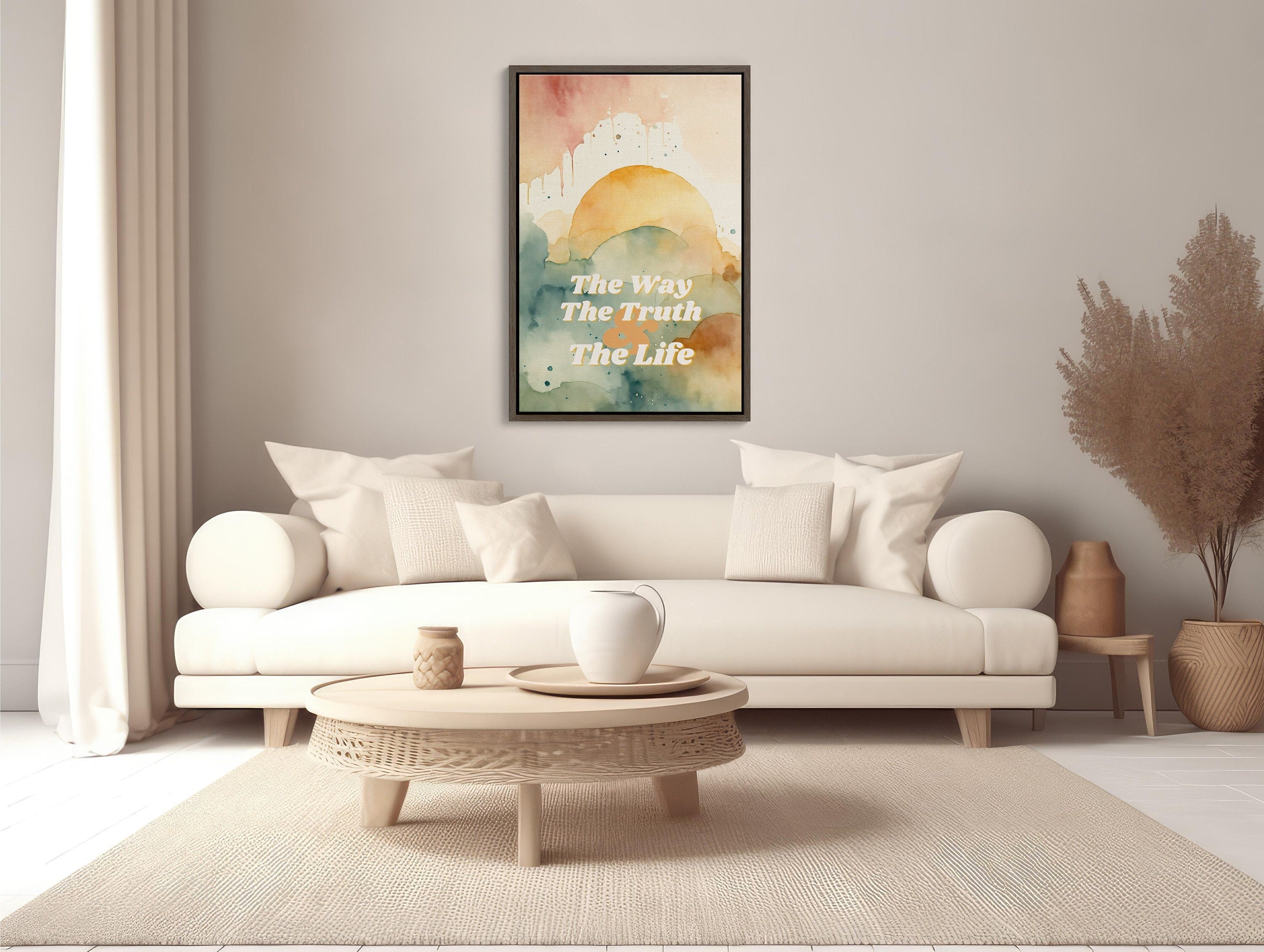 Uplift Your Spirit: Christian Wall Art featuring inspiring Bible verse