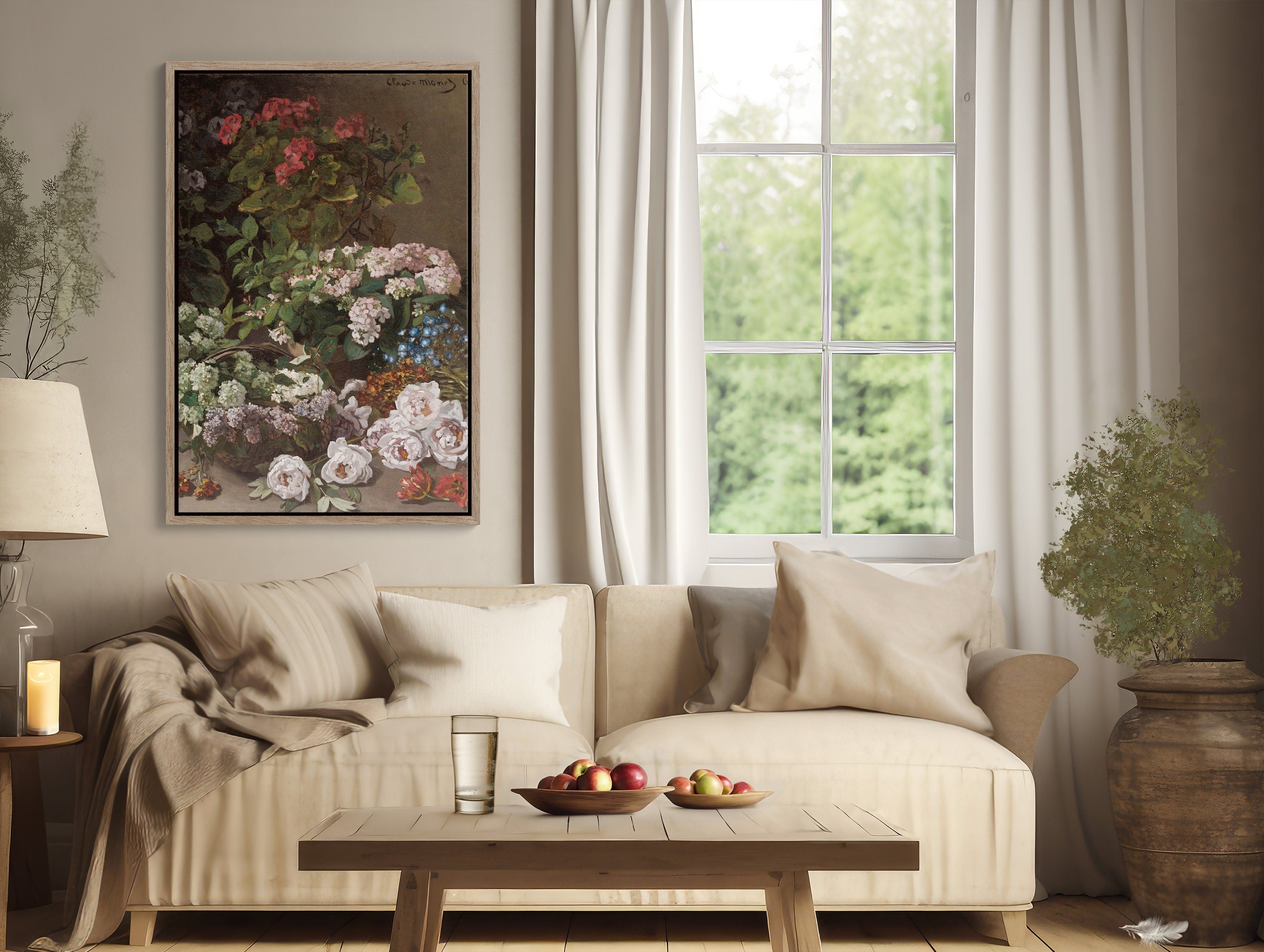  Transform your walls with the beauty of Monet's Spring Flowers 