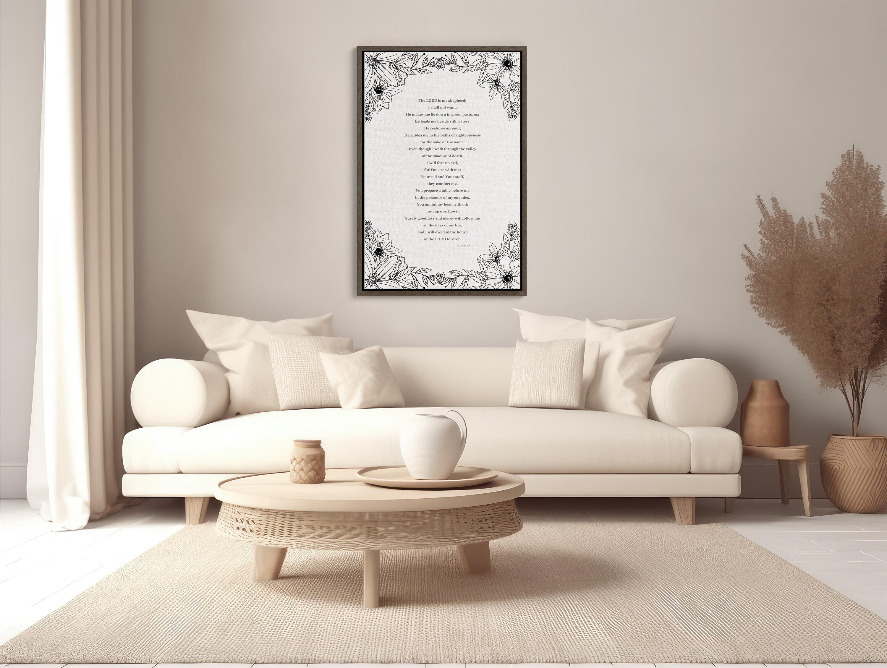 Christian wall art framed wall art featuring a beautiful canvas print with free shipping included 