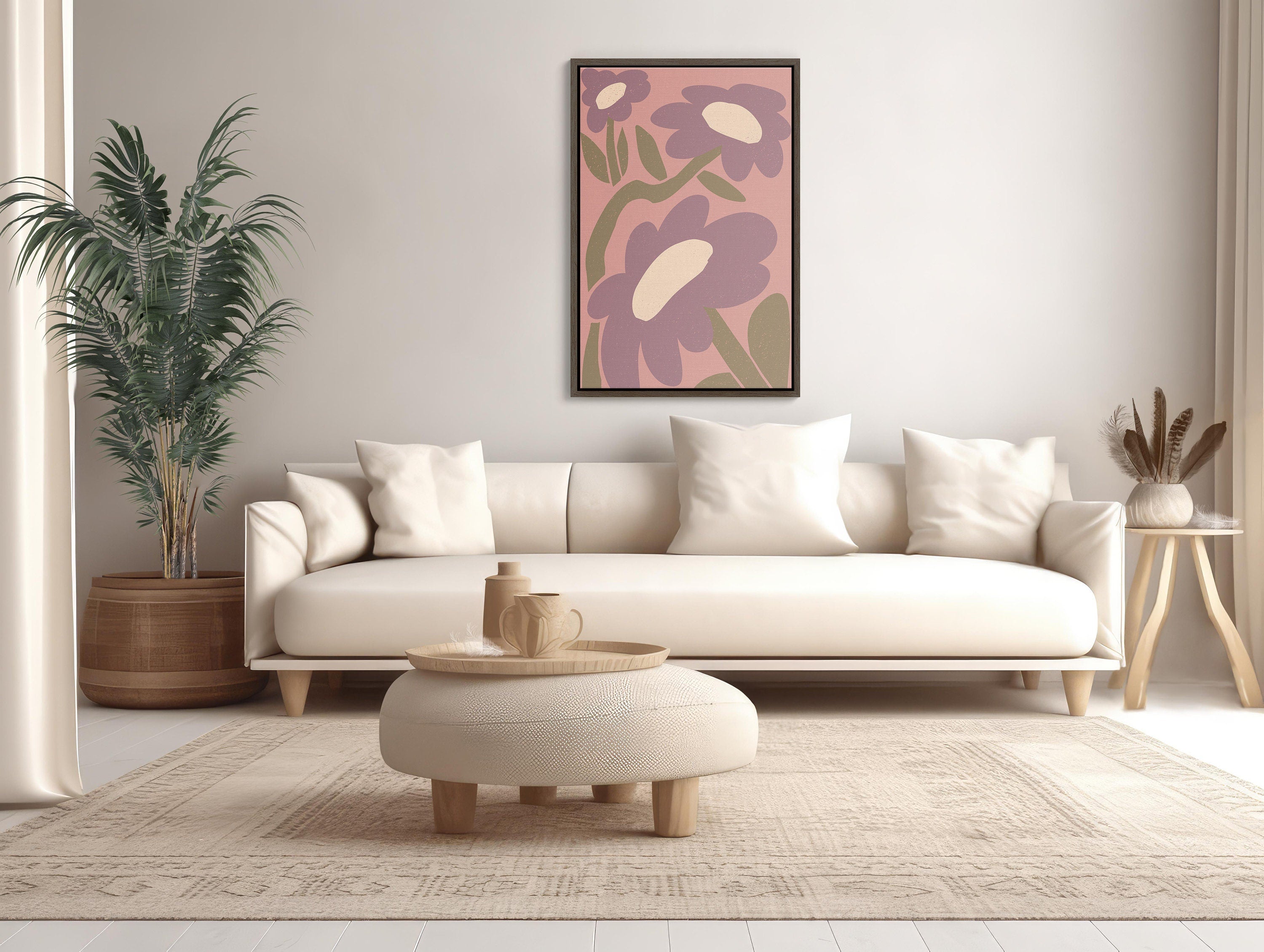  Create a Stylish Ambiance with this Chic Pink Wall Art