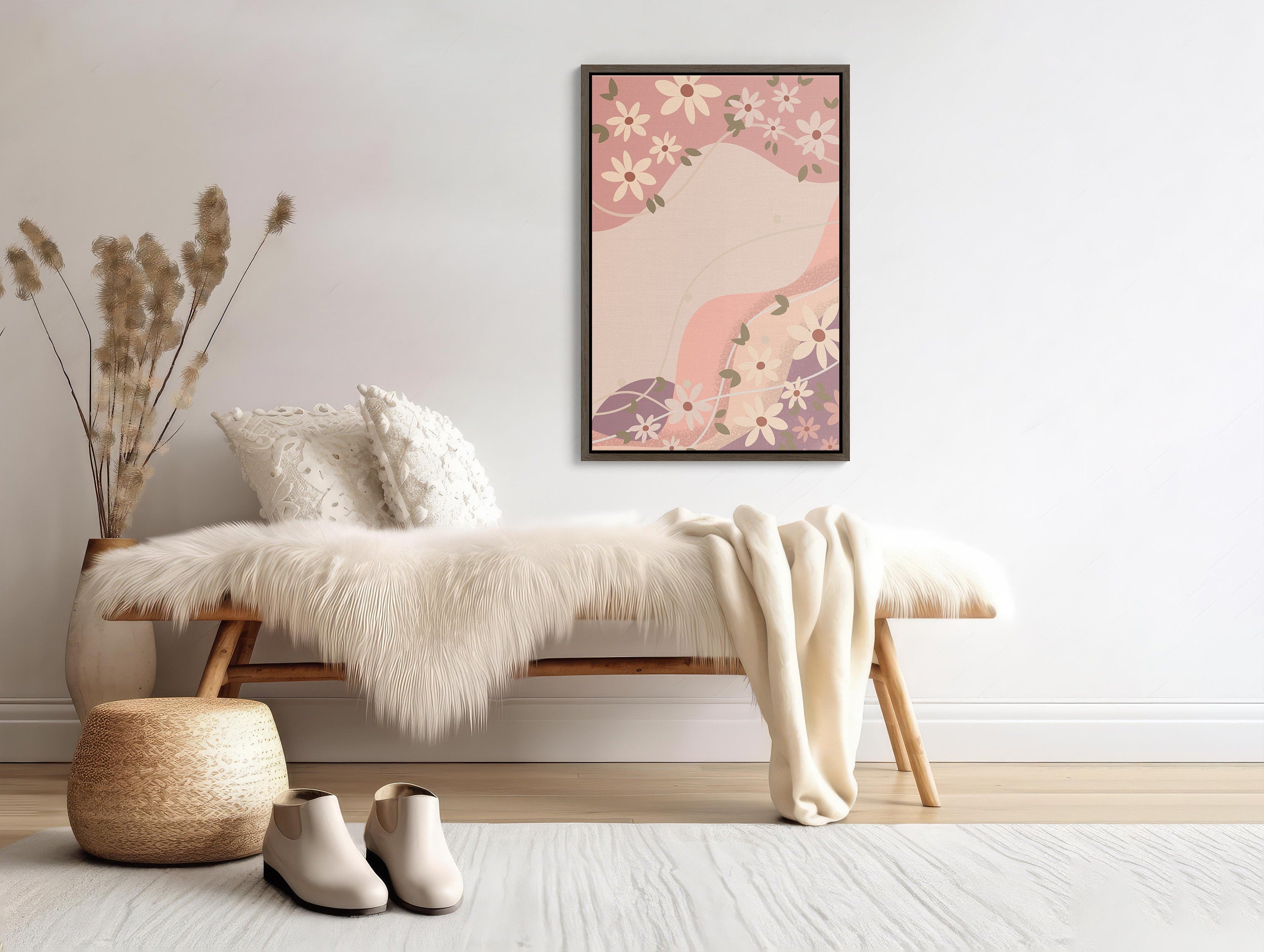 Framed Canvas Print: Elegant Artwork for Home Decor