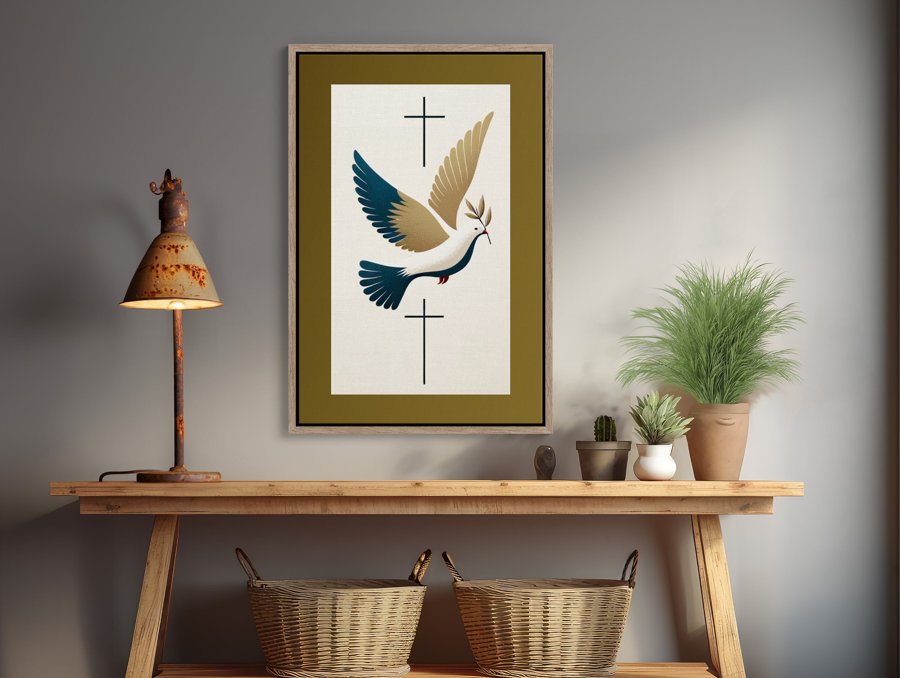 Christian Wall Art with For God So Loved The World Quote