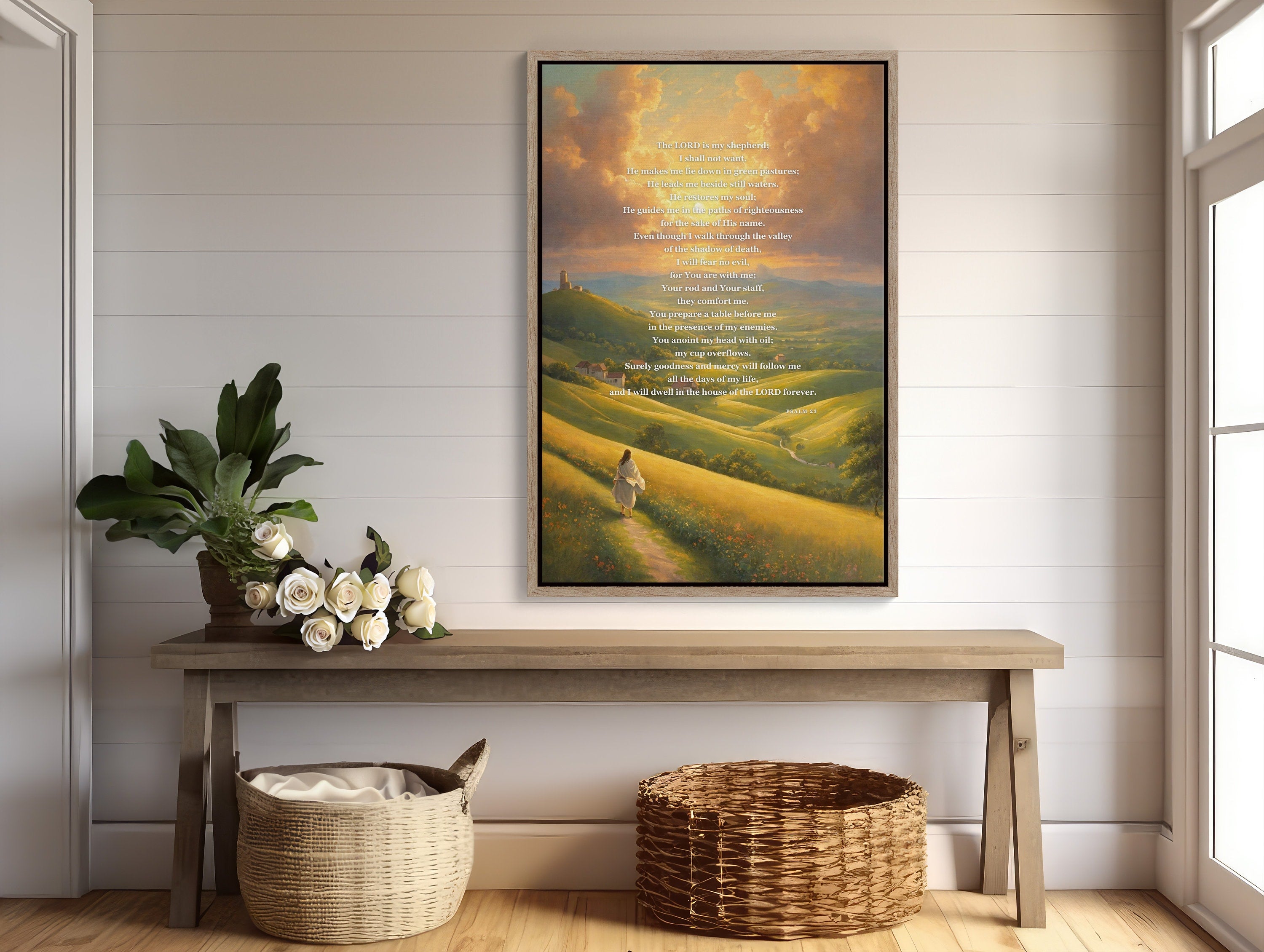 Bring inspiration and calm into your home with this Christian wall art