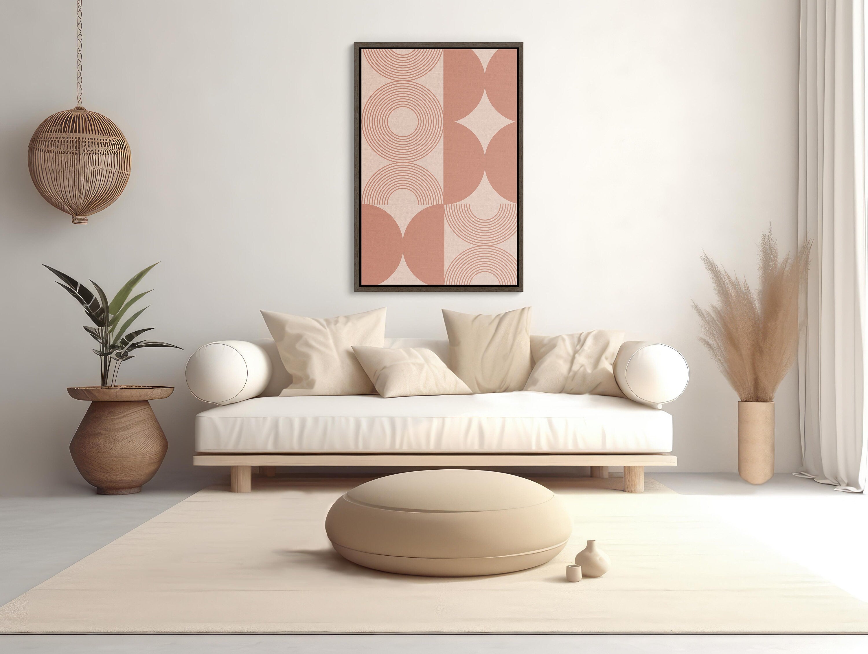 Framed Canvas Art with Modern Elegance