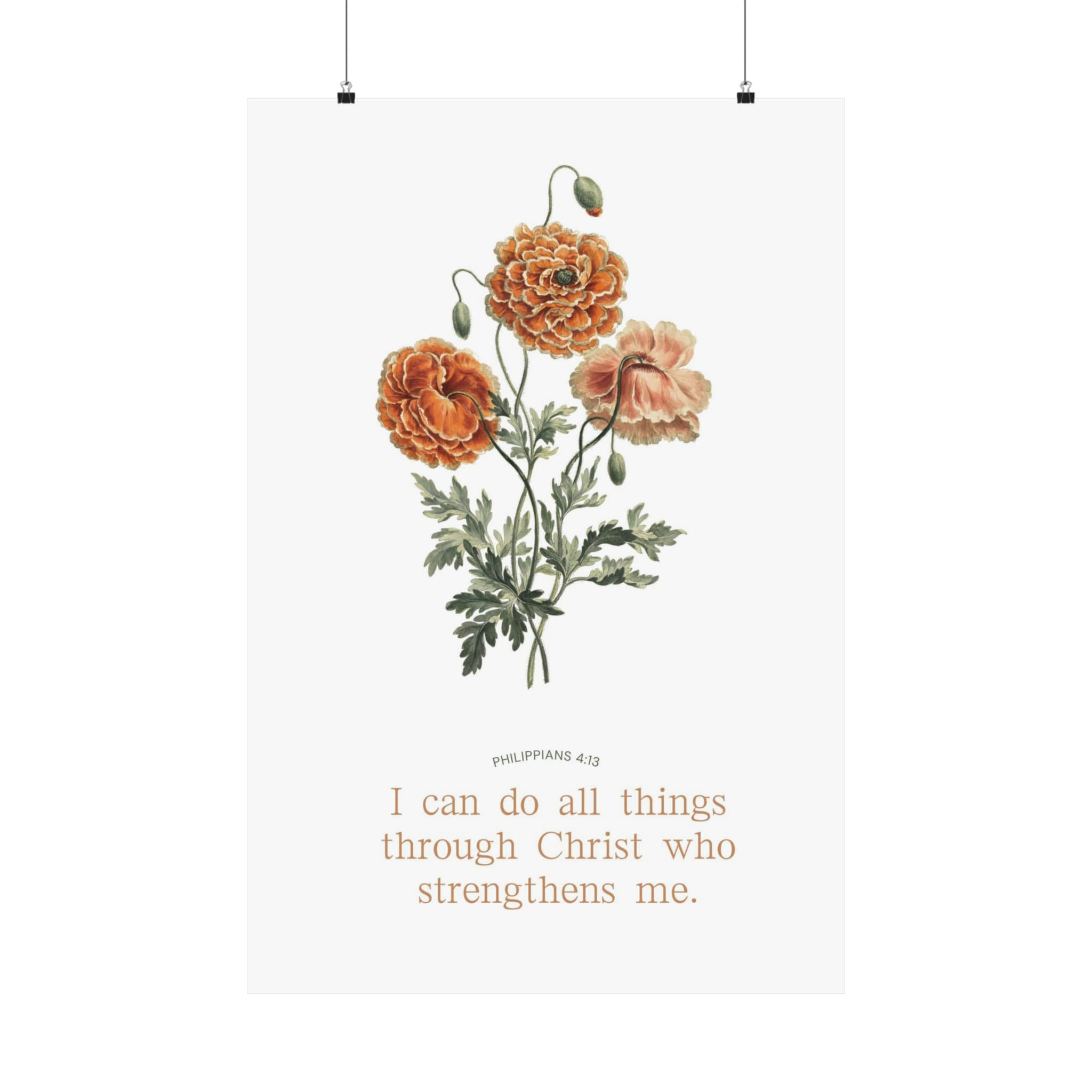 Inspiring Christian wall art featuring uplifting Bible verse