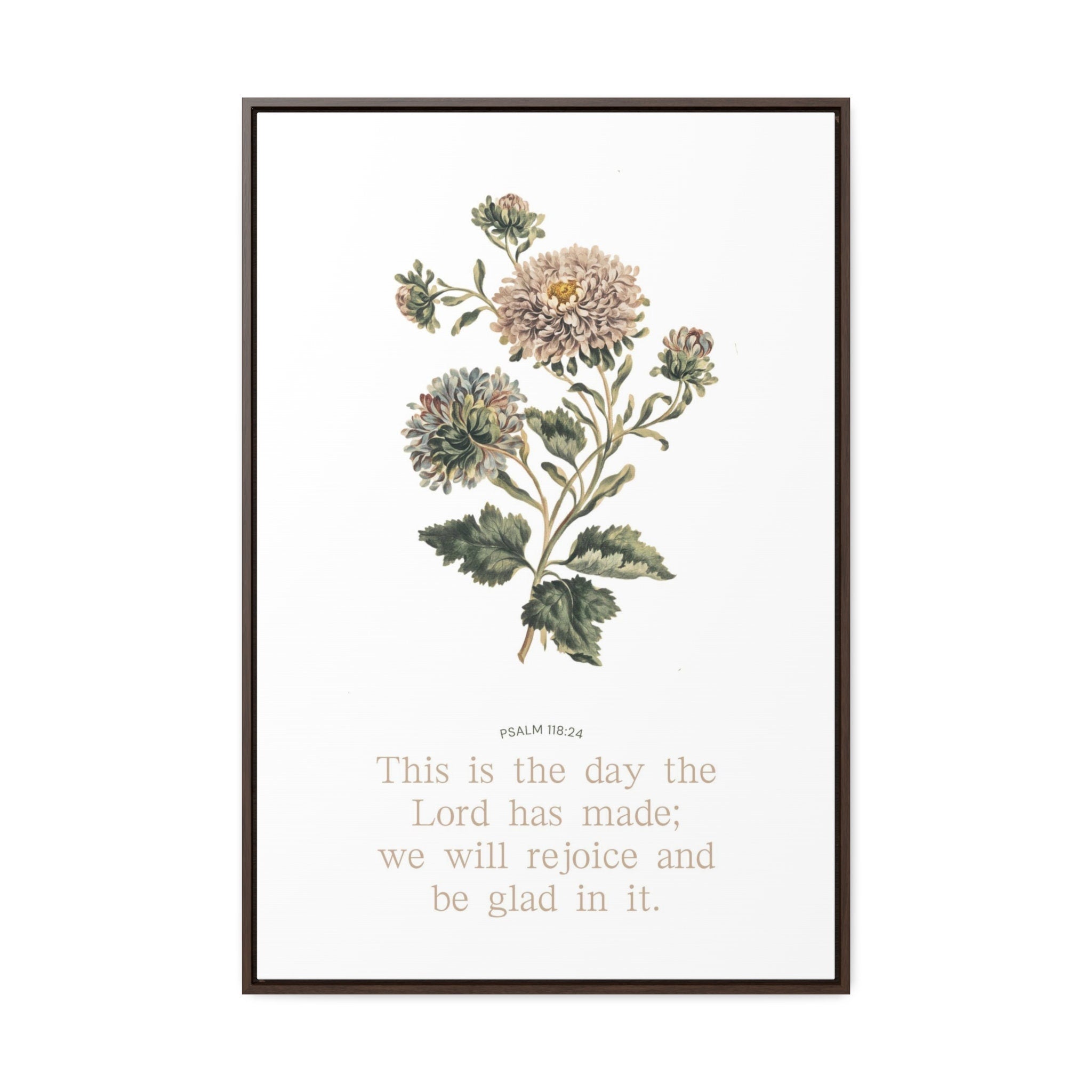 Beautifully crafted Christian wall art with Psalm 23 and floral motif