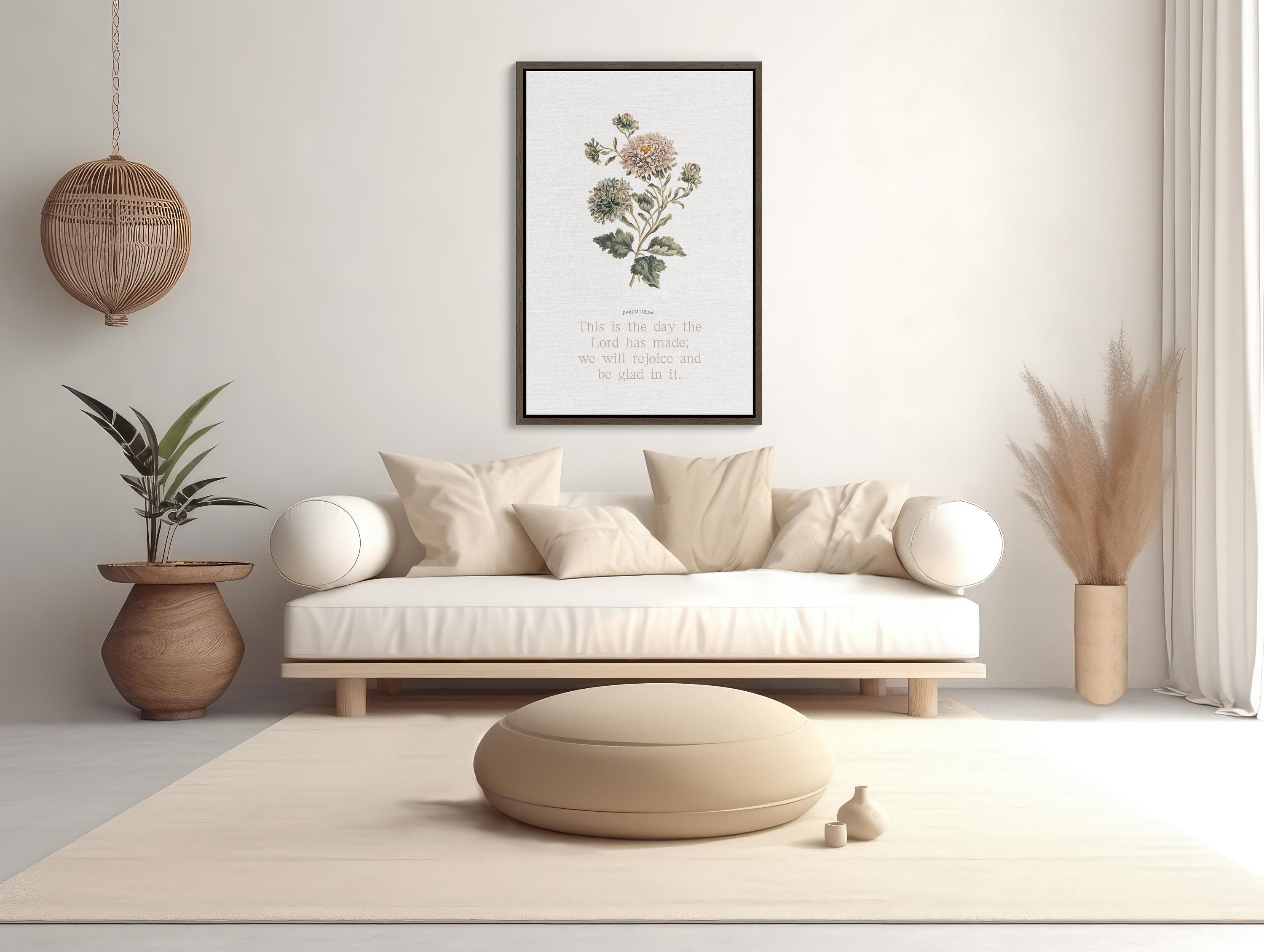 Elegant framed wall art with Christian theme and intricate details