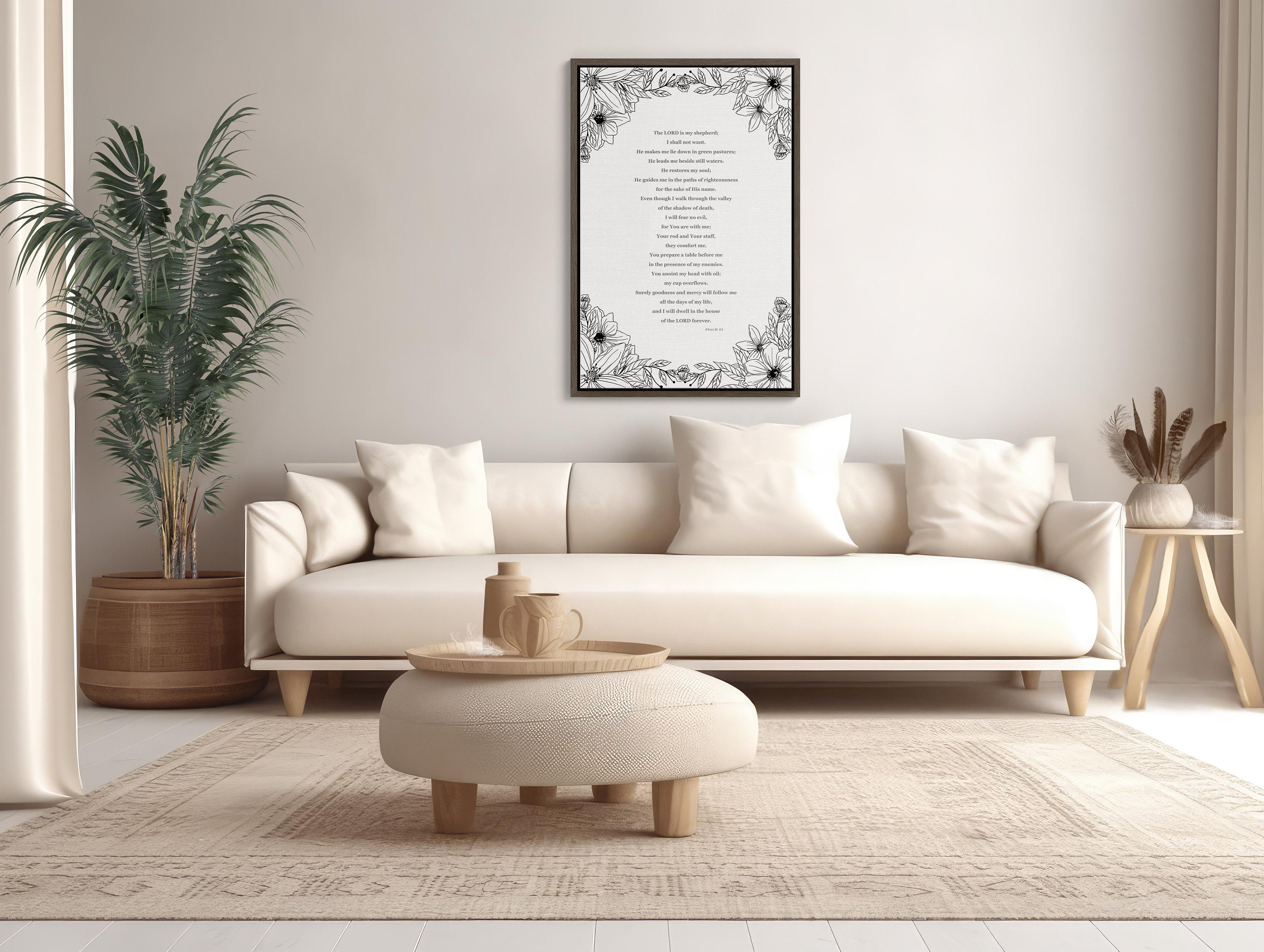  High-quality digital wall art featuring a beautiful design and uplifting message for Christian home decor